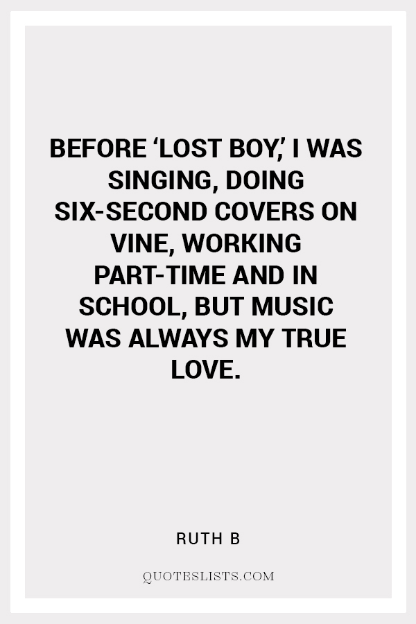 True Love quote by Ruth B