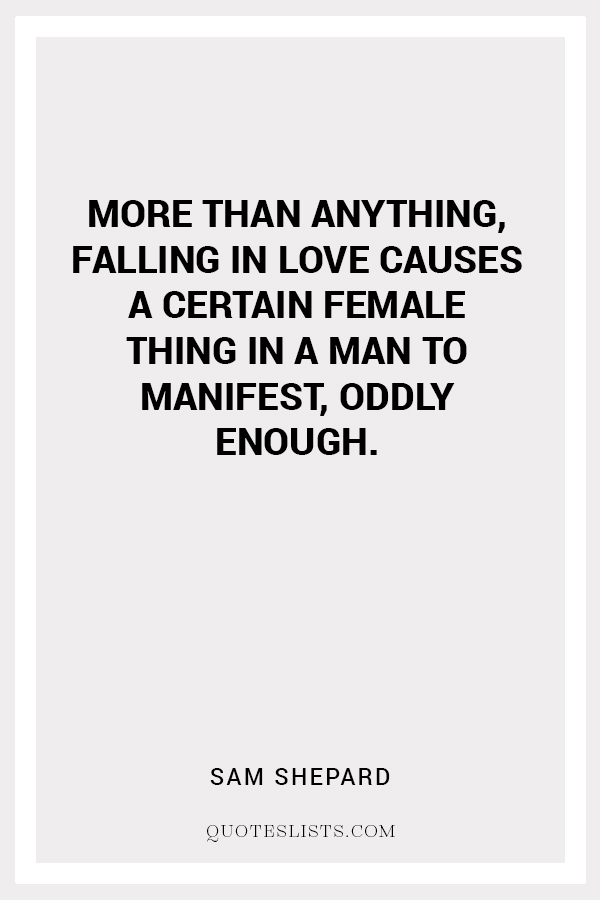 True Love quote by Sam Shepard