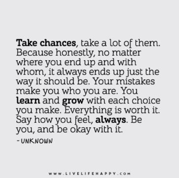 Collection : +27 Take A Chance Quotes and Sayings with Images