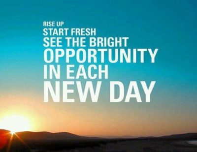 New Day, New Opportunity
