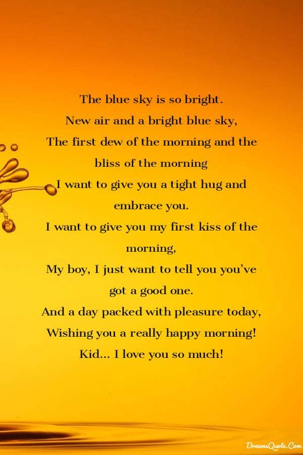 Romantic Good Morning Poems For Him [ Best Collection ] | Good morning poems, Poems for him, Morning poem