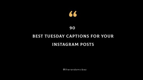 Collection 90 Best Tuesday Captions For Your Instagram Posts