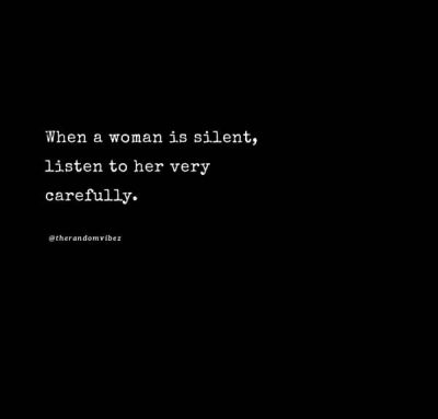 Silence Woman Quotes